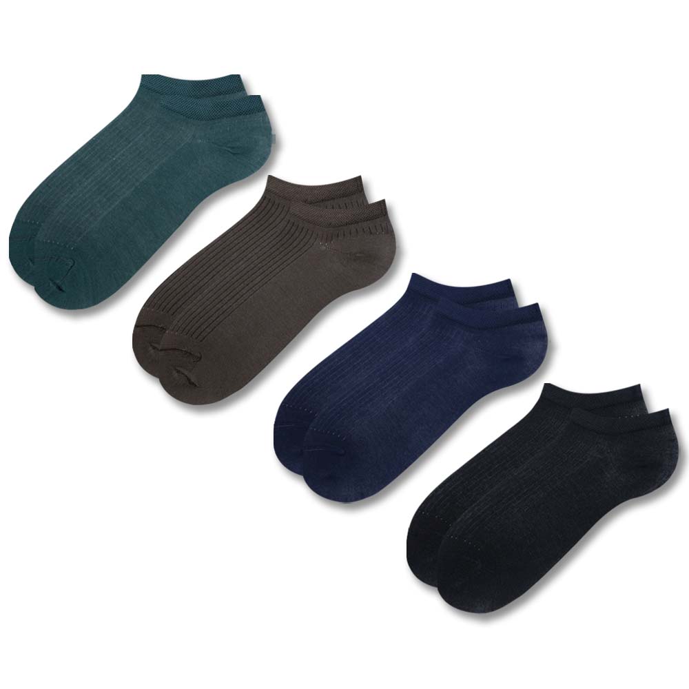 Men Premium Mercerized Needle Drop Ankle Socks