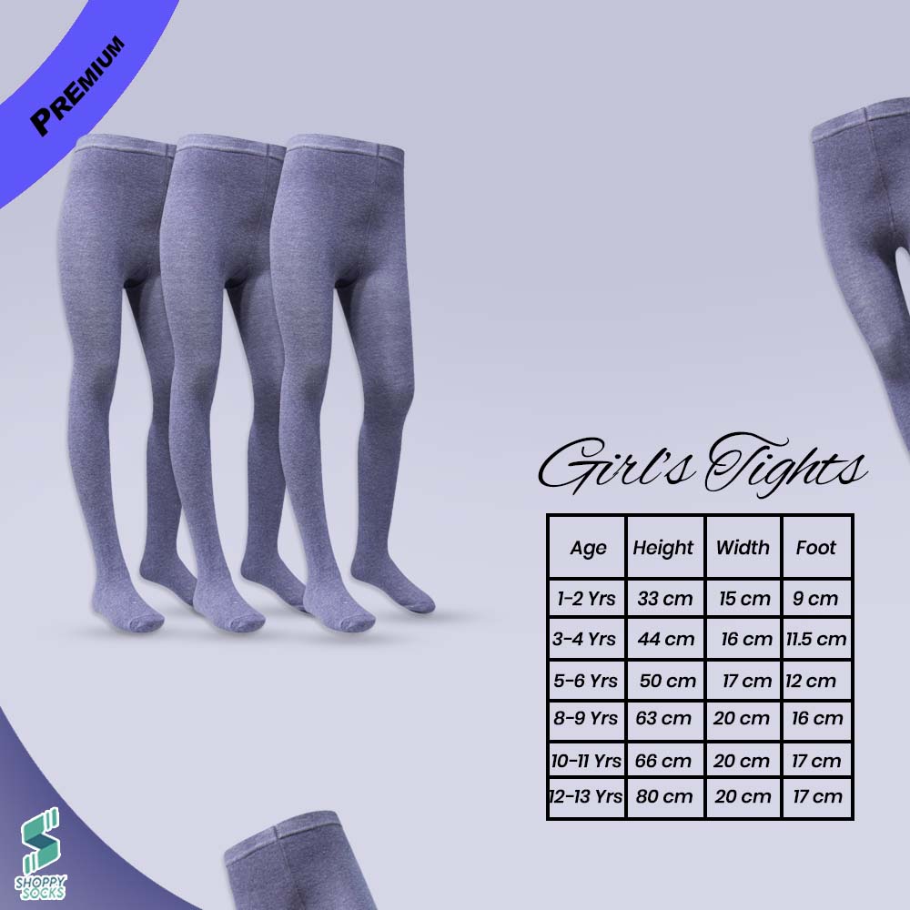 Comfy Knit Premium Girls Purple Tights