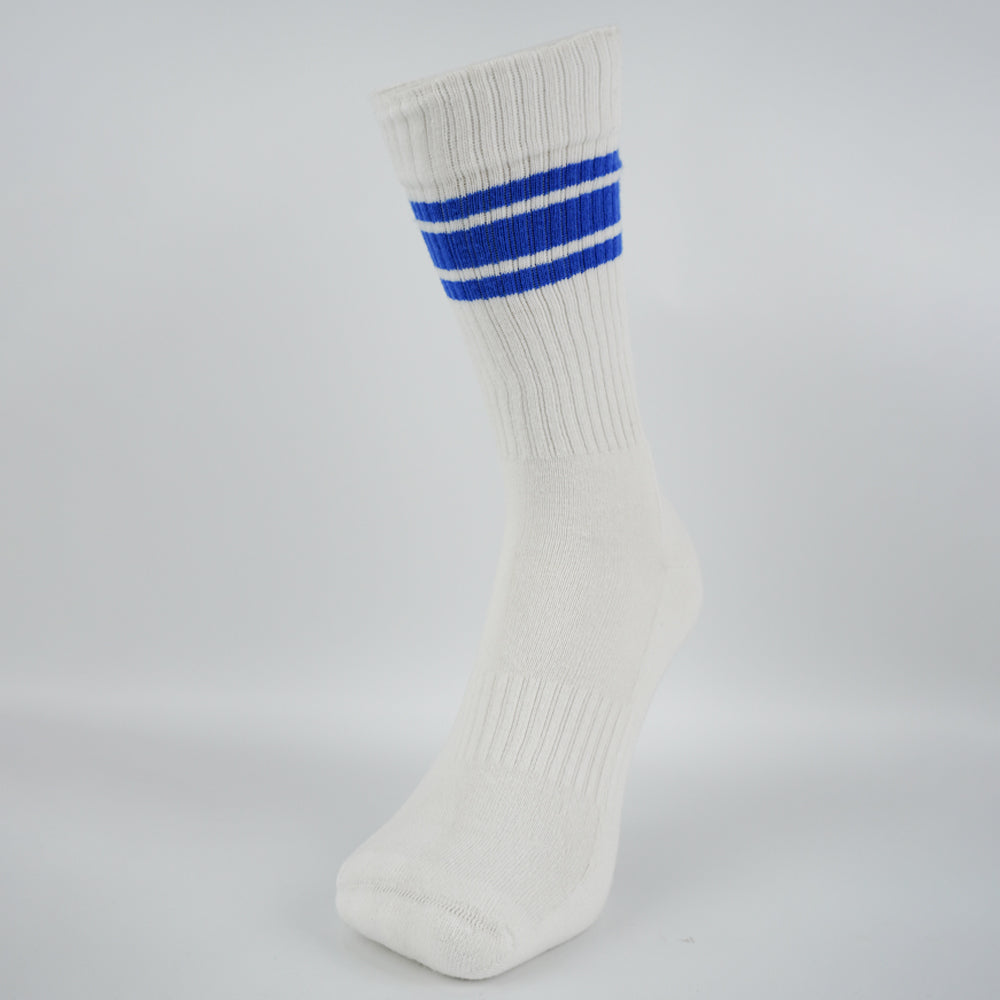 Retro Striped Crew Terry Socks