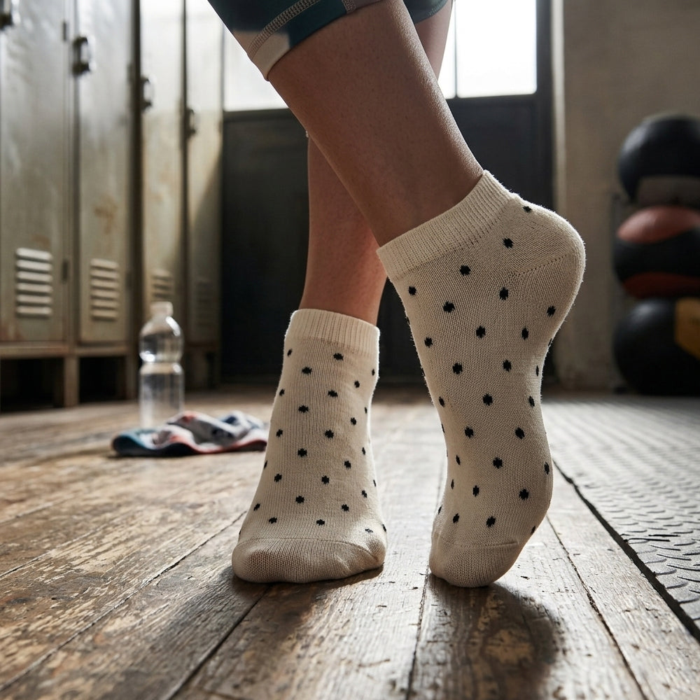Modern Polka Dot Low Cut Women Ankle Socks