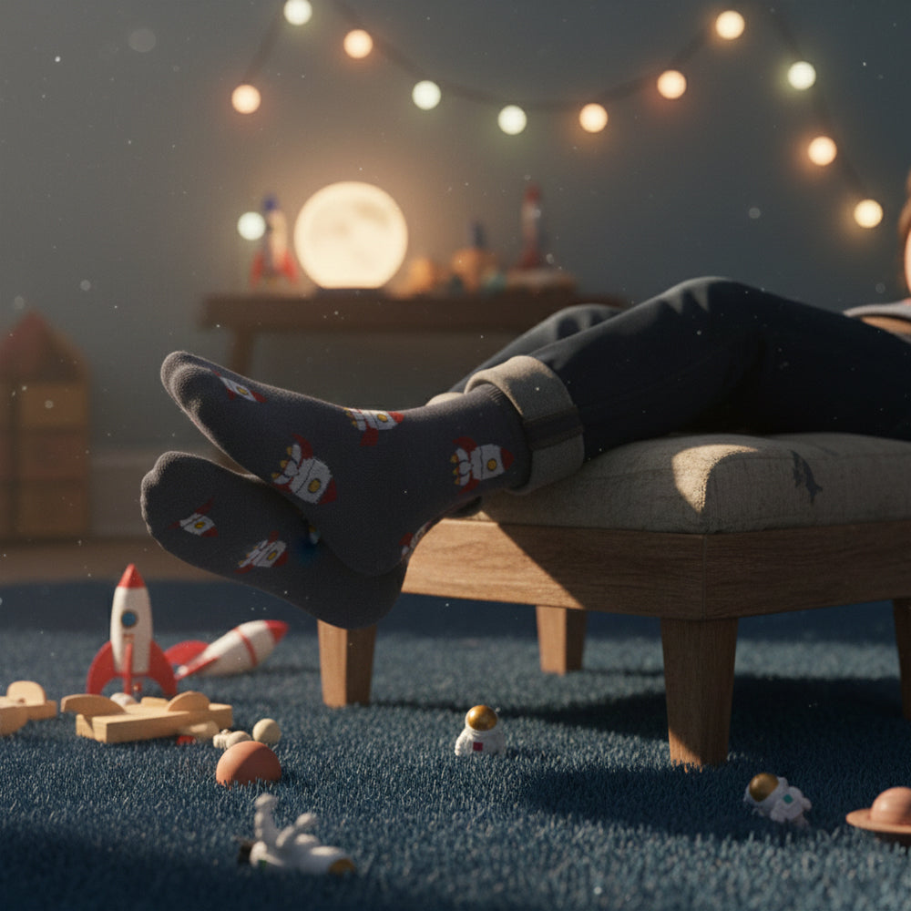 Boys' Rockets Print Socks