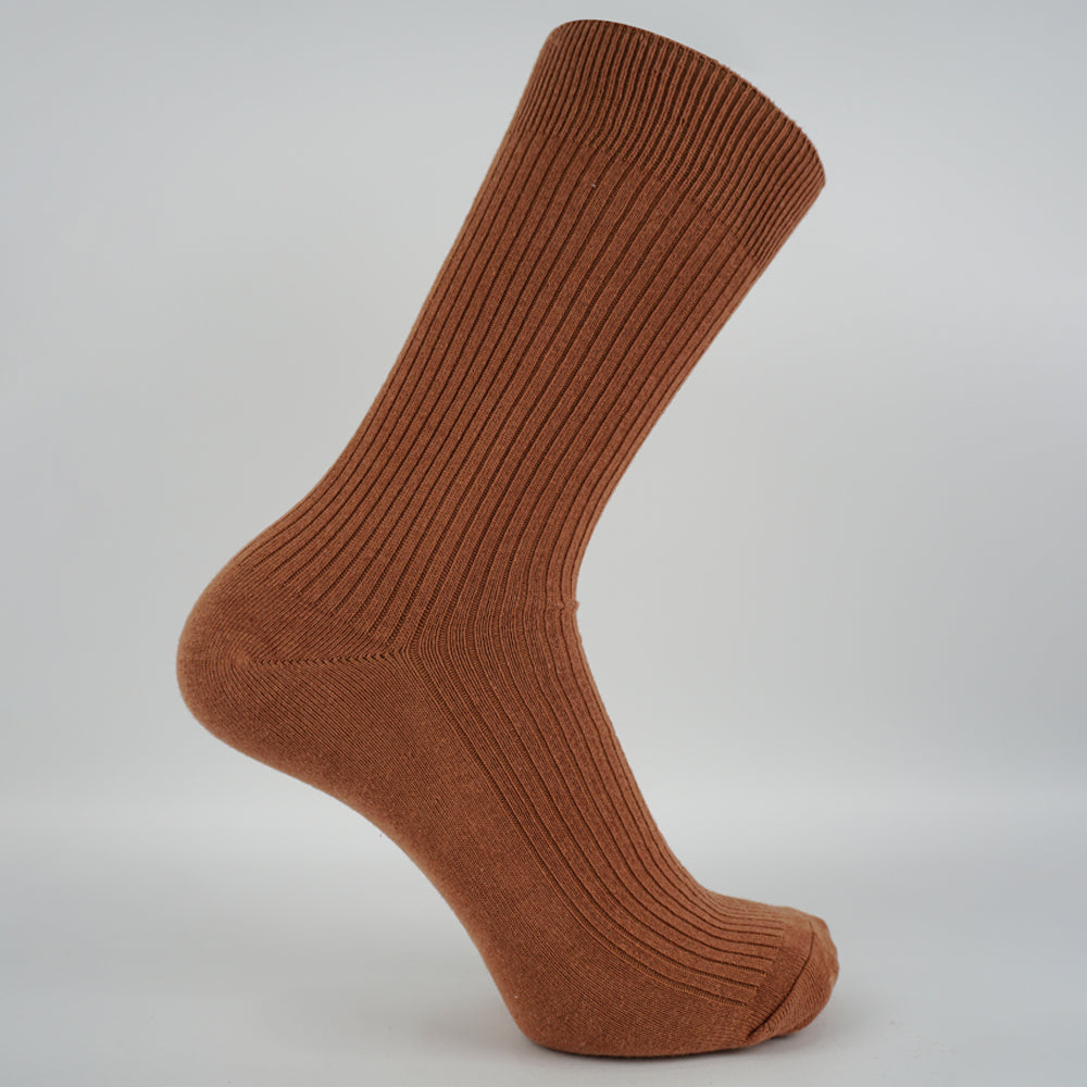 Men Classic Ribbed Crew Socks