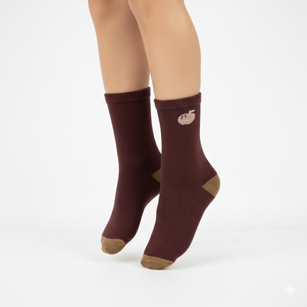 Premium Girl Apple Crew Socks