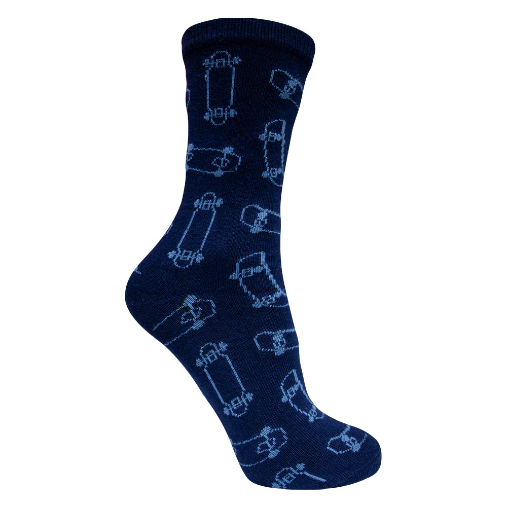 Skaty Print Boy's Crew Socks