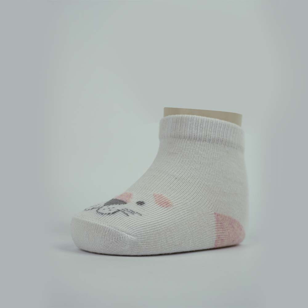 Adorable Kitten Face Baby Ankle Socks
