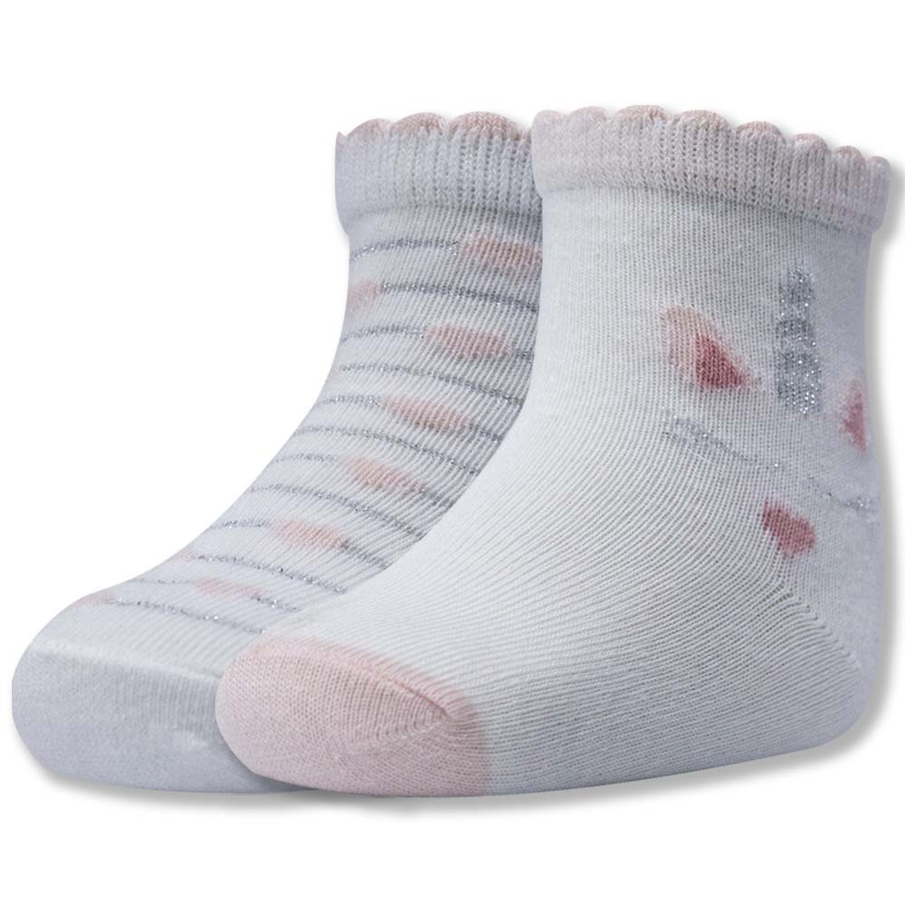 Sparkle Stripes & Unicorn Girls Ankle Socks