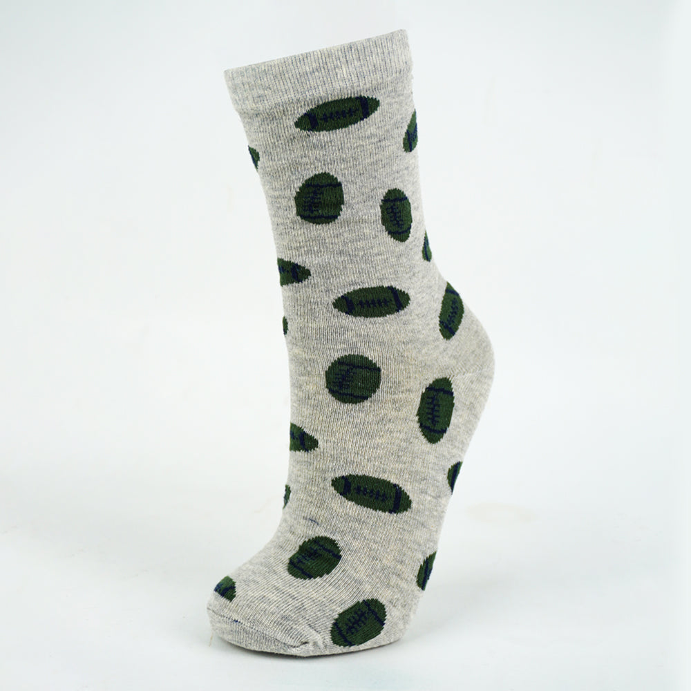 Boys Athletic Football Pattern Socks