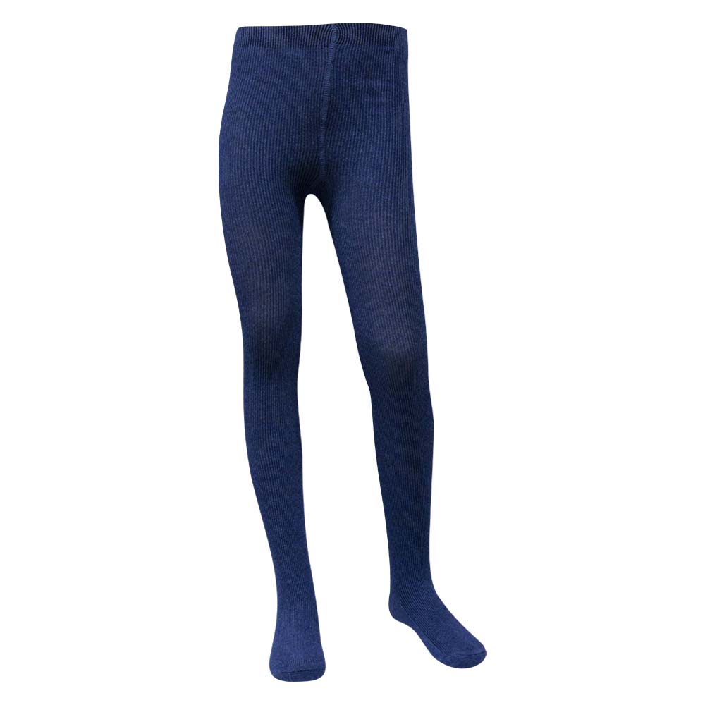 Solid Jeans Blue Girl's Leggings And Tights (OT)