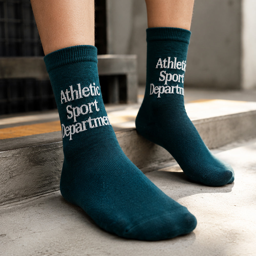 Boys "Athletic Sports Department" print Socks