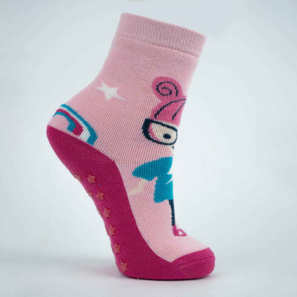 Girl Anti-Slip Doll Crew Socks