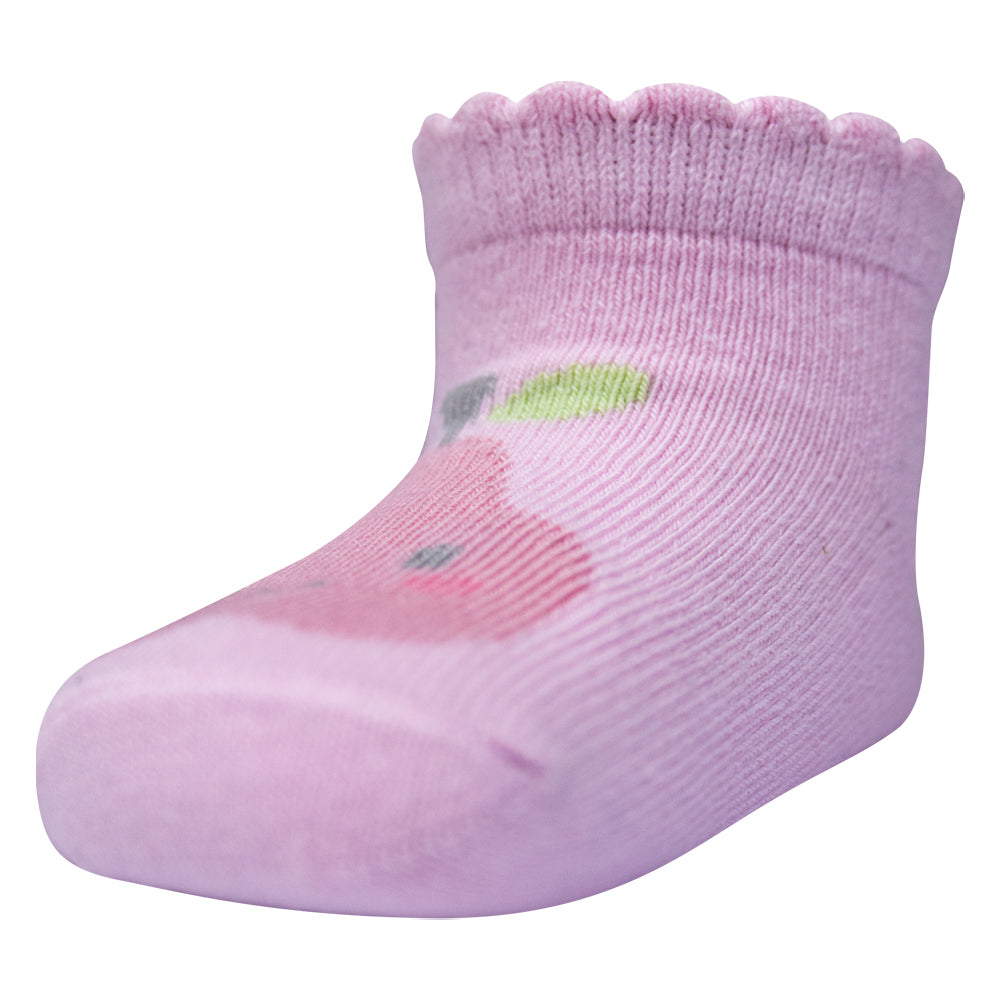 Adorable Baby Girl Pink Ruffle Ankle Socks