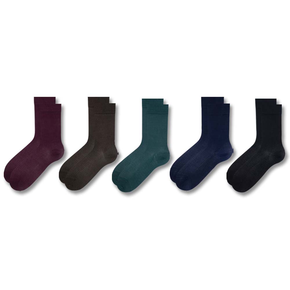 Premium Mercerized Needle Drop Socks for Men