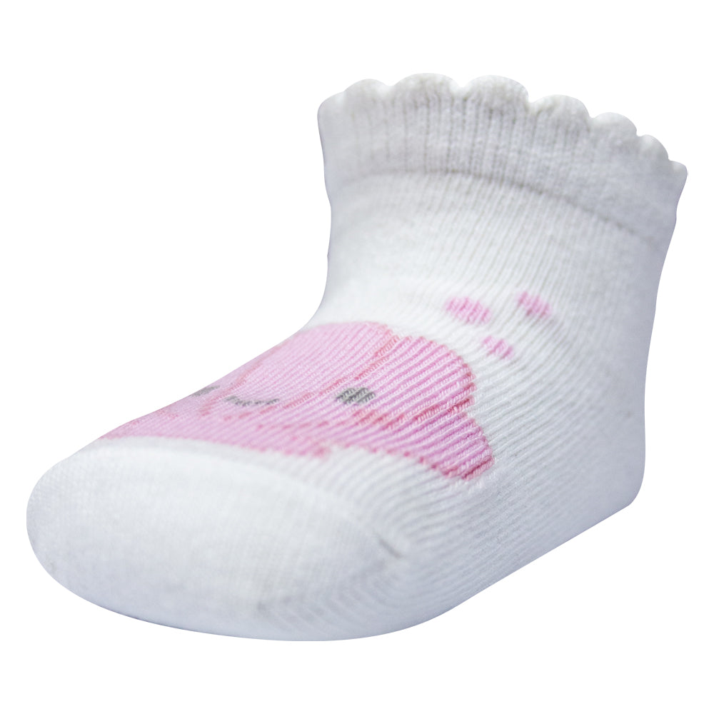 Baby Girl Seashell Print Ankle Socks