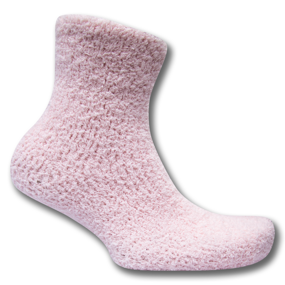 Baby Pink Cozy Women Plush Comfort Socks