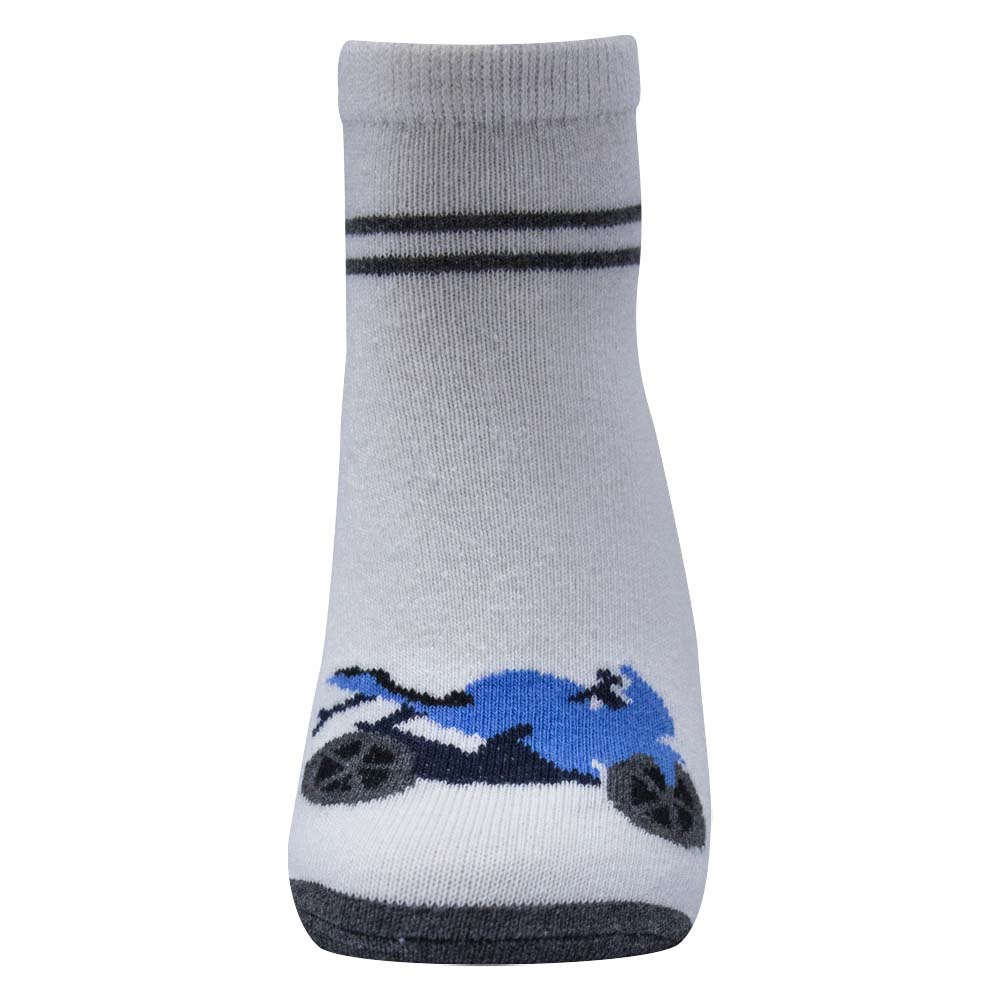 Bike Print Boys Ankle Socks