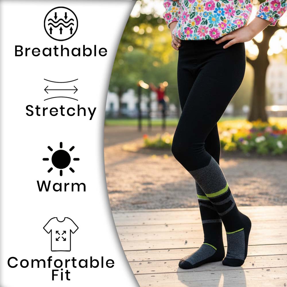 Cozy Girl's Full-Terry Active Knit Tights (OT)