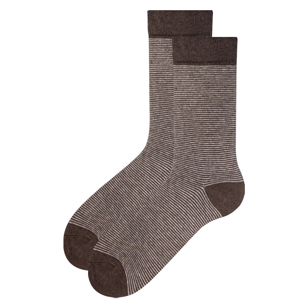 Men Elevated Stripe Crew Socks