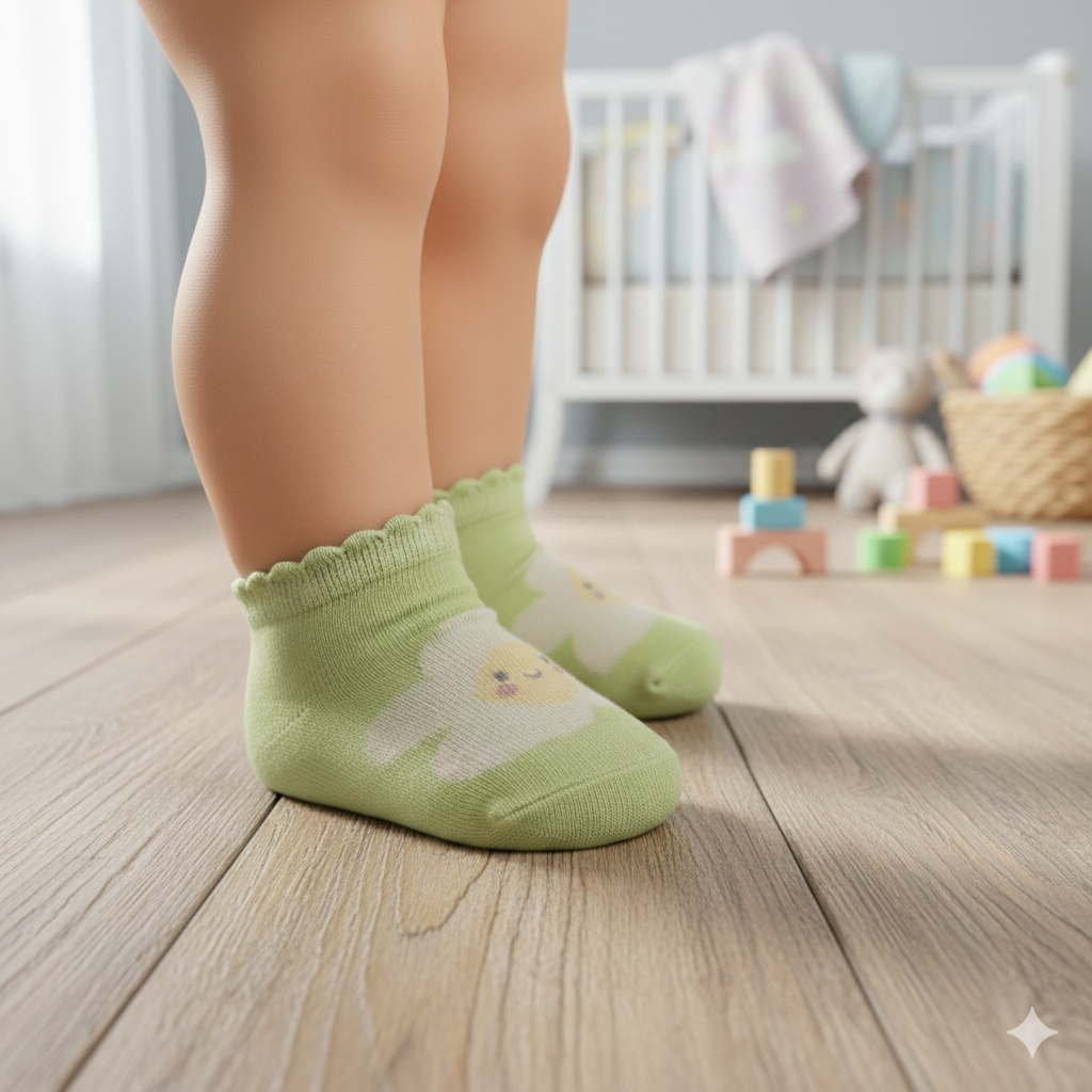 Baby Girl Ruffle Trim Ankle Socks
