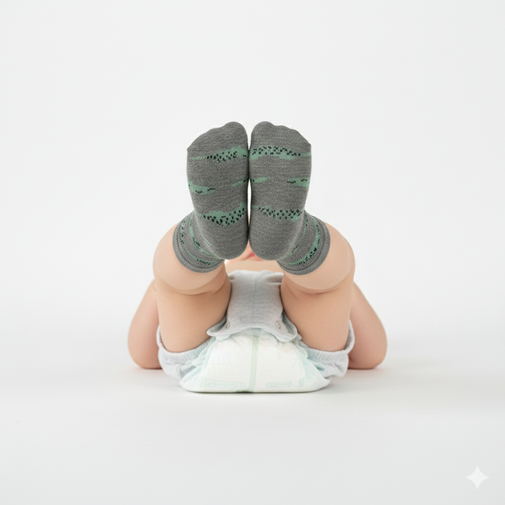 Baby Boy Crocodile Crew Socks