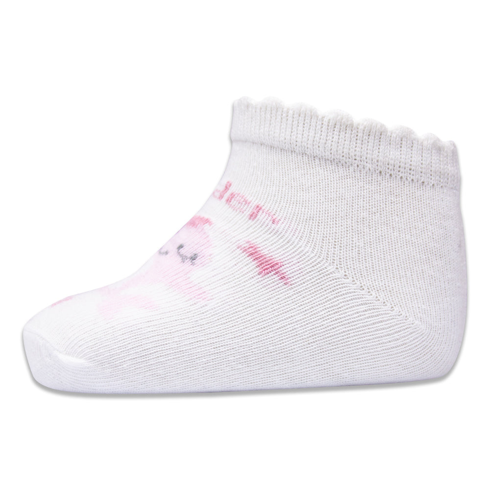 "Under The Sea" Pink Dolphin Baby Girl Ankle Socks