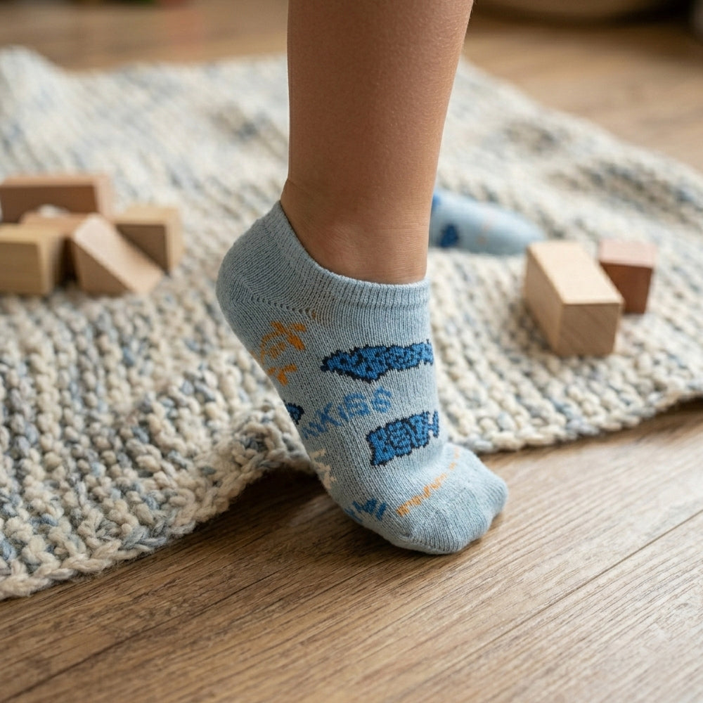 Premium Kids Unisex No-Show Socks