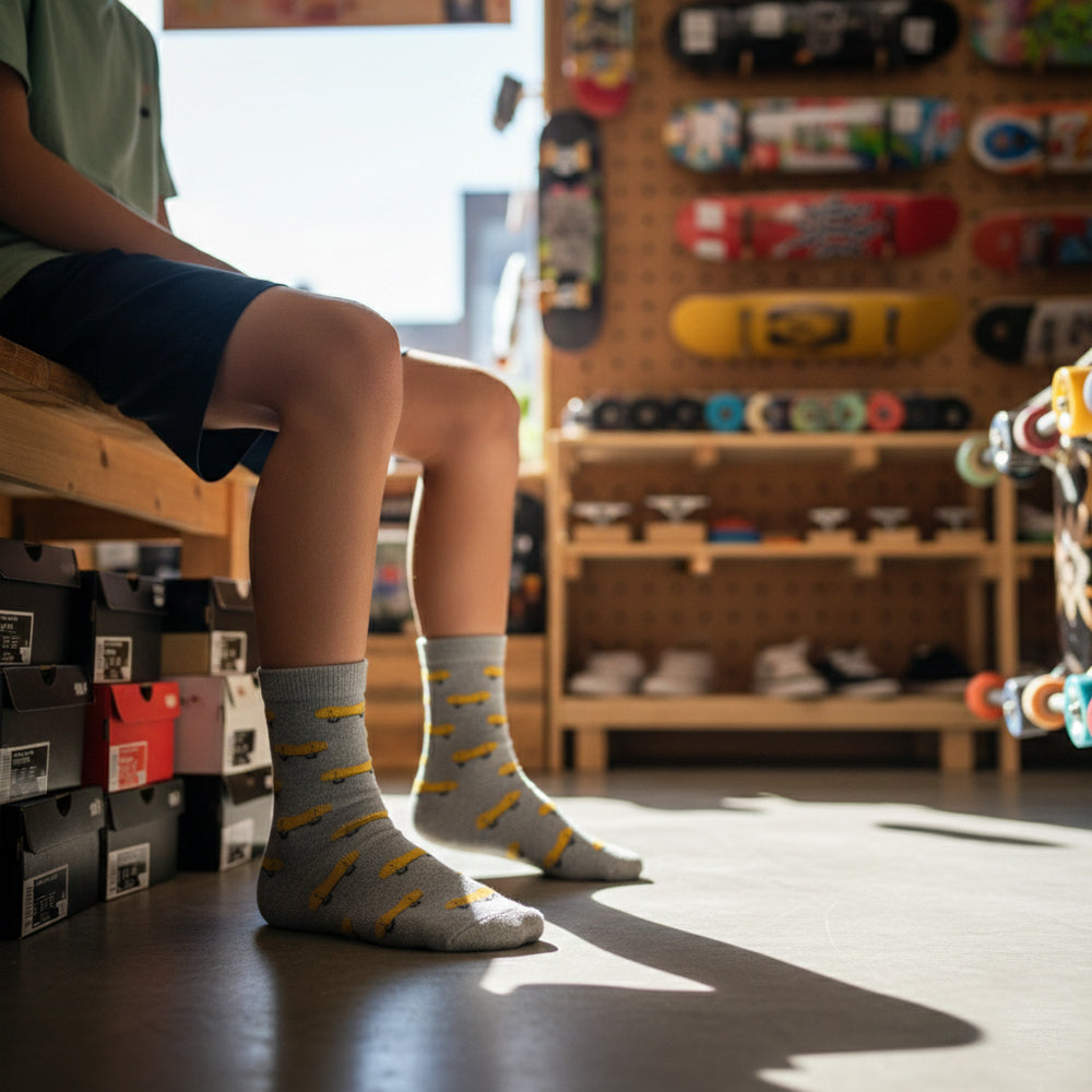 Boys' Skateboard Crew Socks