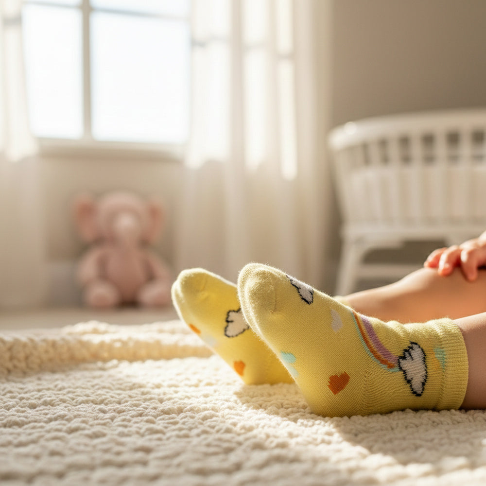 Premium Rainbow & Cloud Infant Socks