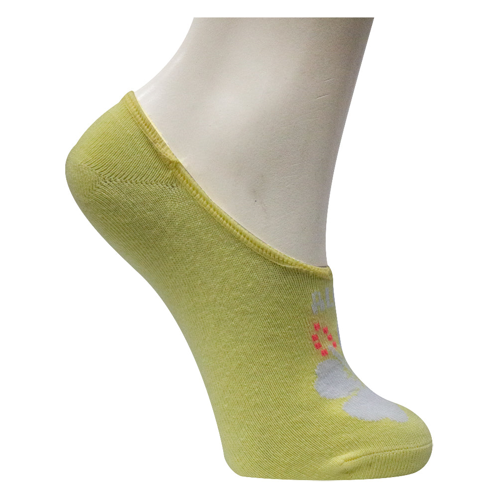 Girl's Flower Print Ankle Socks