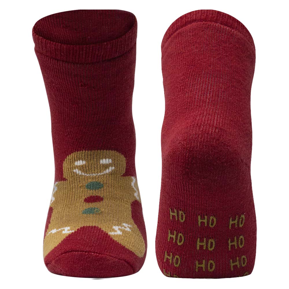 Gingerbread Man Kids Anti-Slip Socks
