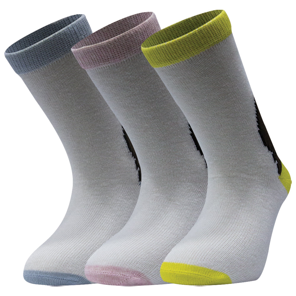 Girl’s Colorful Dog Print Socks