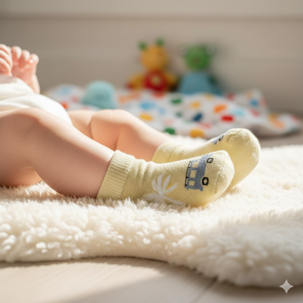 Baby Boy’s Car Print Ankle Socks