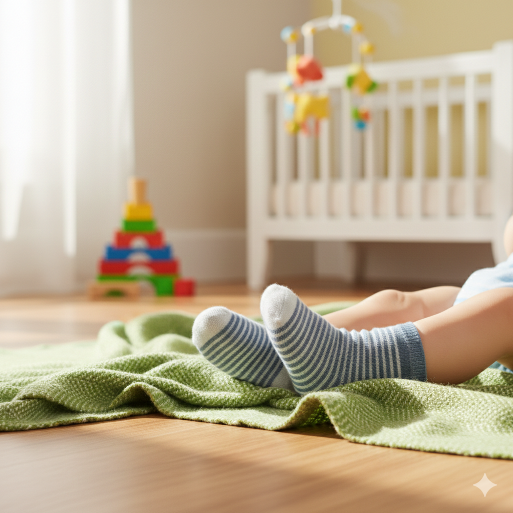 Striped Ankle Socks for Baby Boys