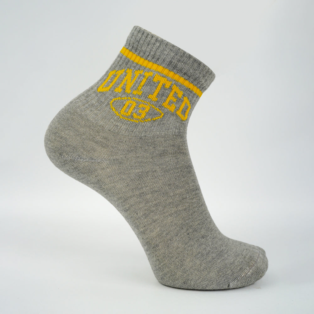 Retro Collegiate "UNITED 03" Mid-Crew Socks