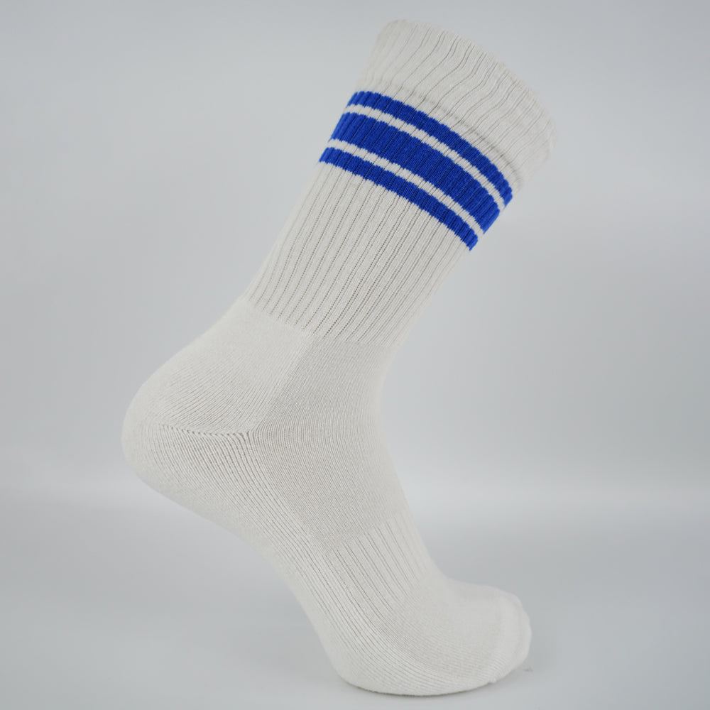 Retro Striped Crew Terry Socks