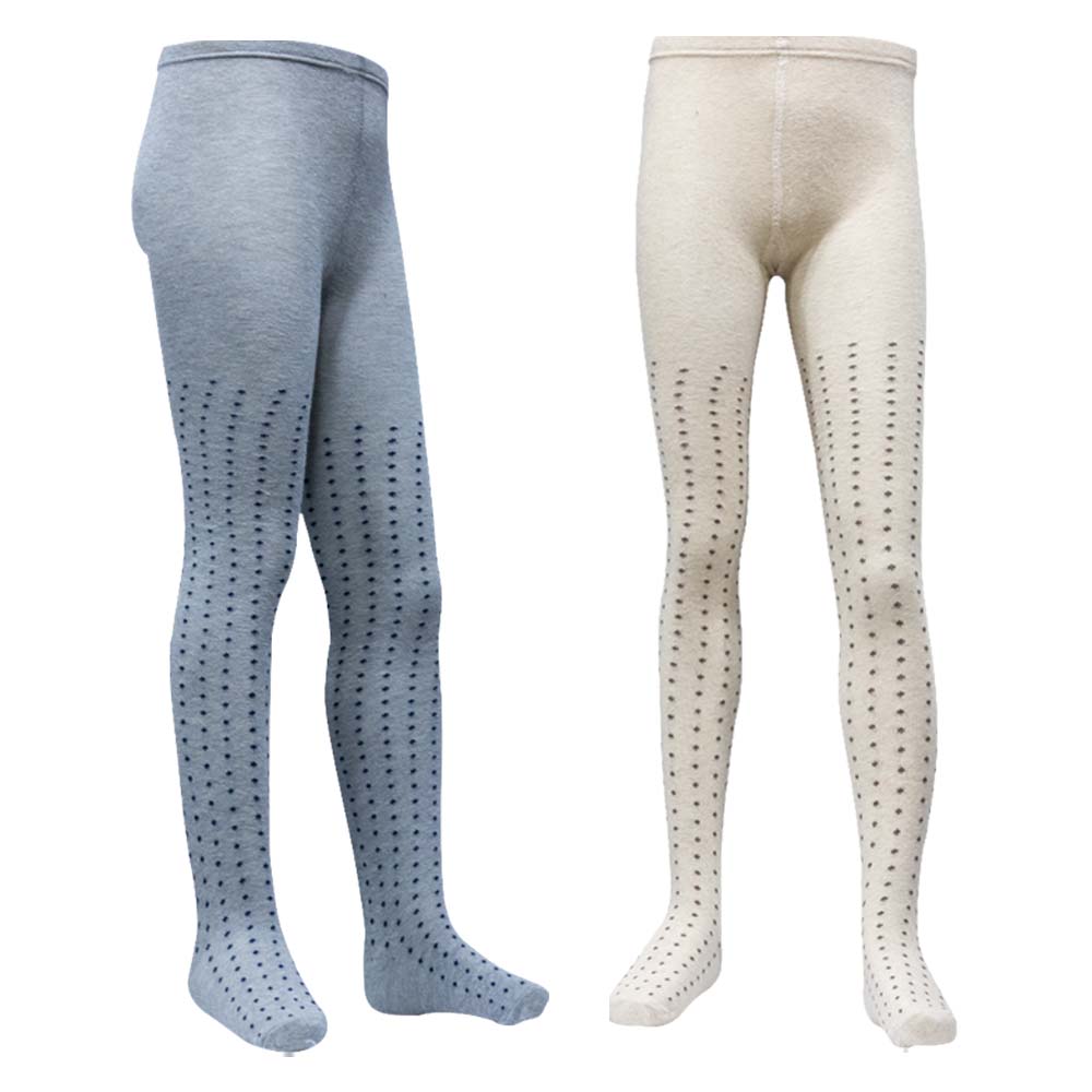 Comfy Polka Dot Design Girls Tights (CJ)