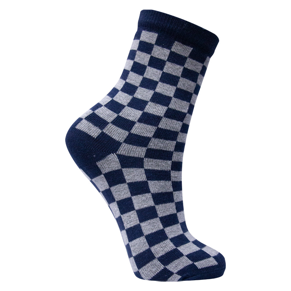 Pack of 2 - Boys Checkered Crew Socks