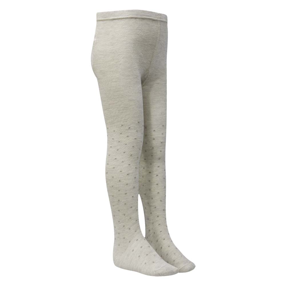 Soft Knit Baby Pink & Beige Tights for Girls (CJ)