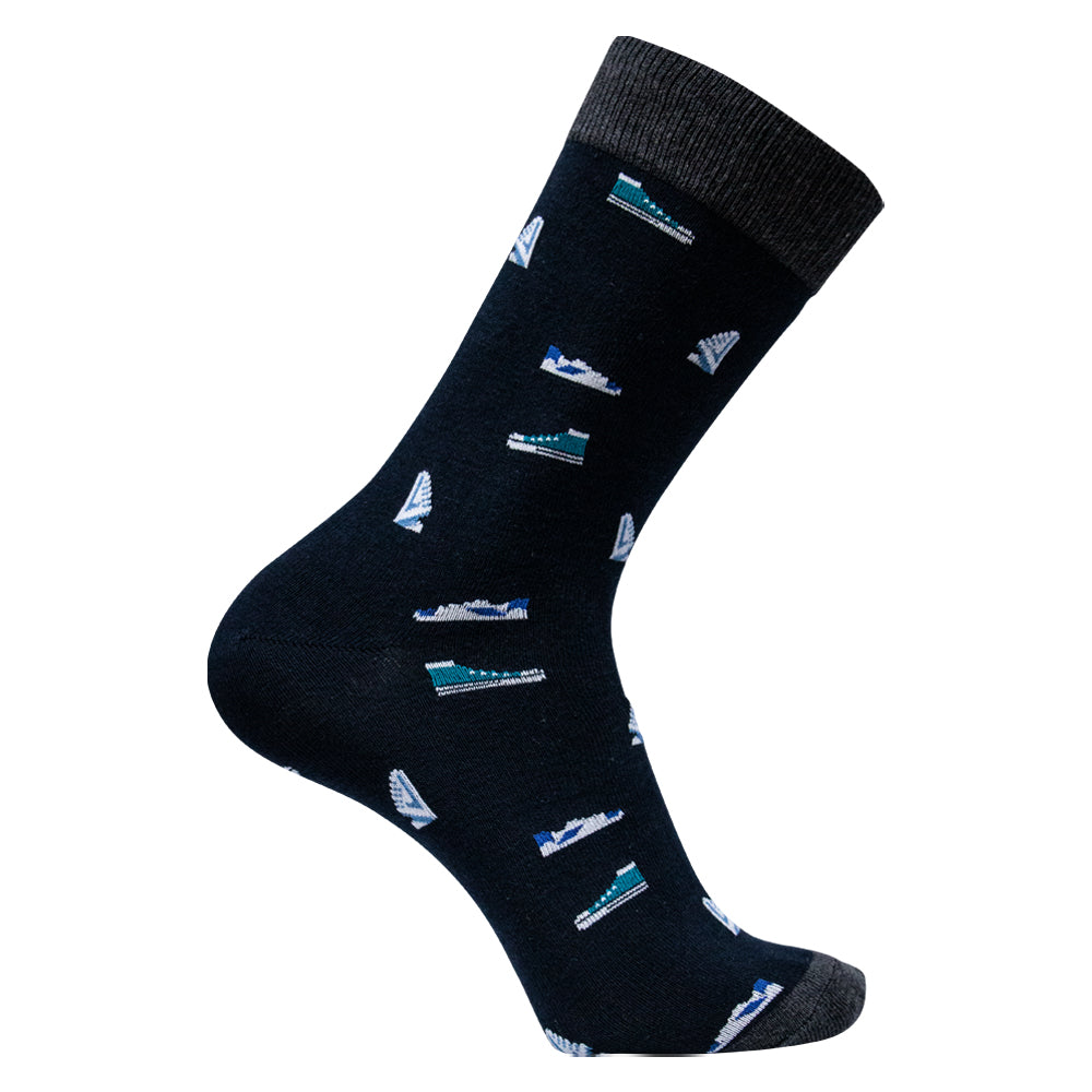 Pack of 2 - Men's Patterned Crew Socks