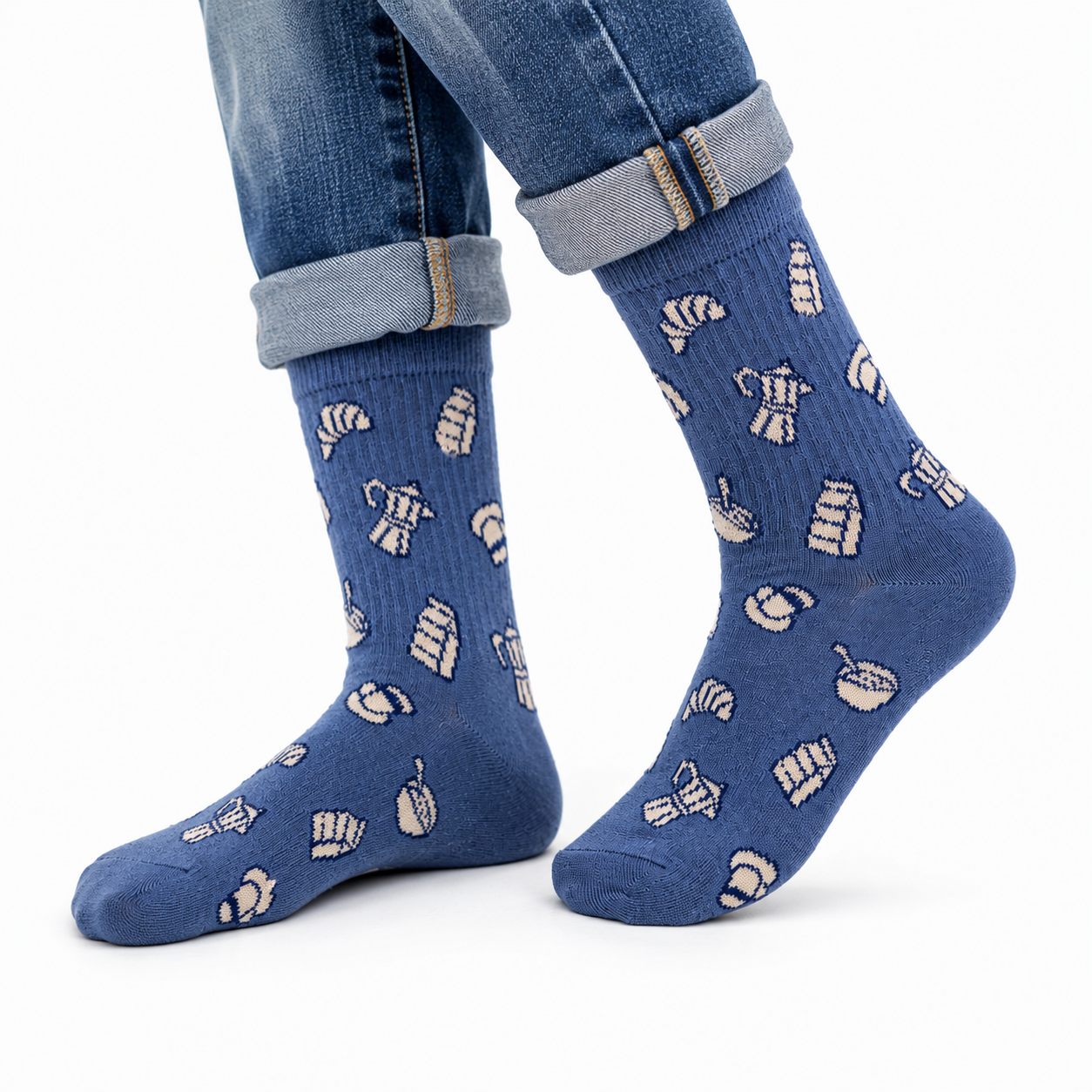 Boys Croissant Novelty Crew Sock