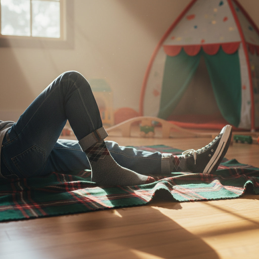 Premium Argyle Crew Socks for Boys