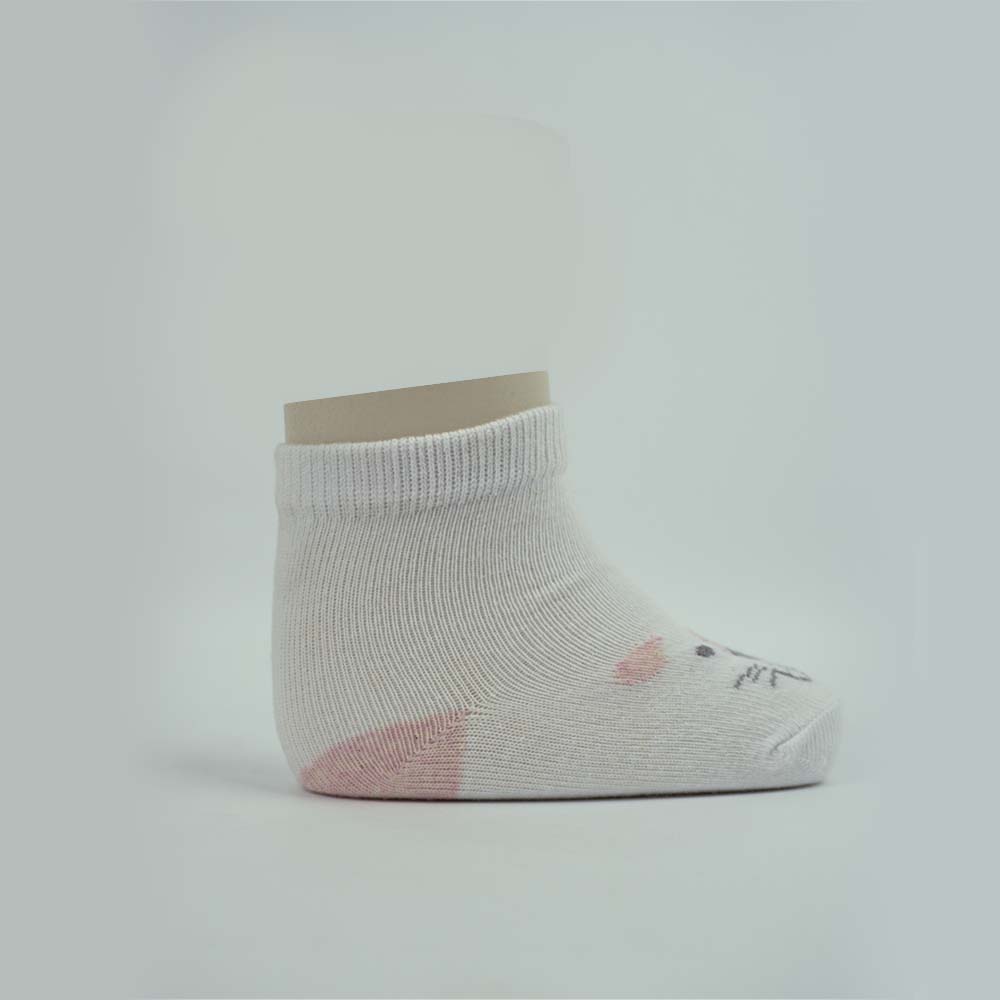 Adorable Kitten Face Baby Ankle Socks