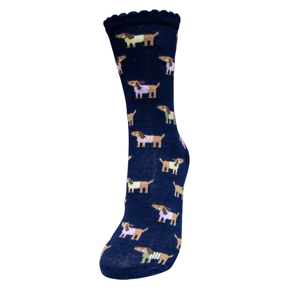 Dogs Print! Girl's Premium Crew Socks