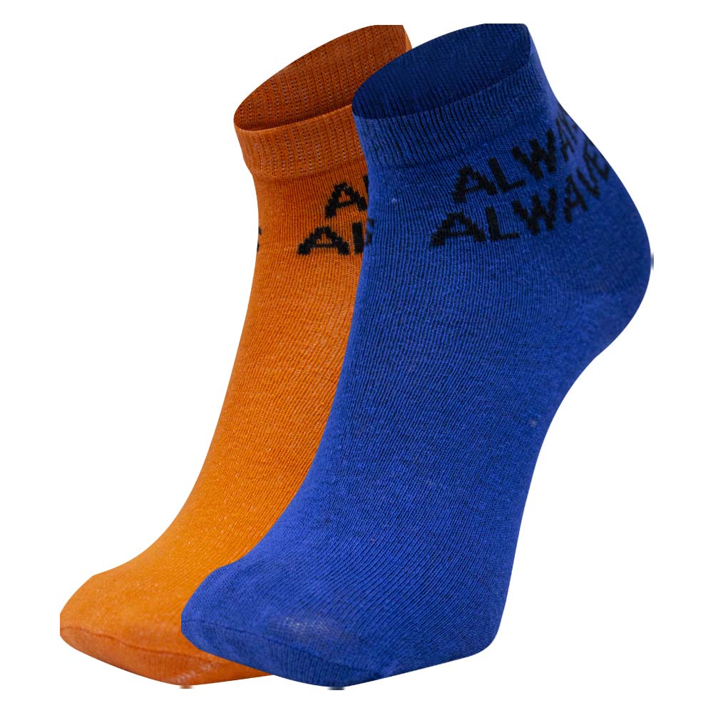 "Always Alwaves" Print Ankle Socks