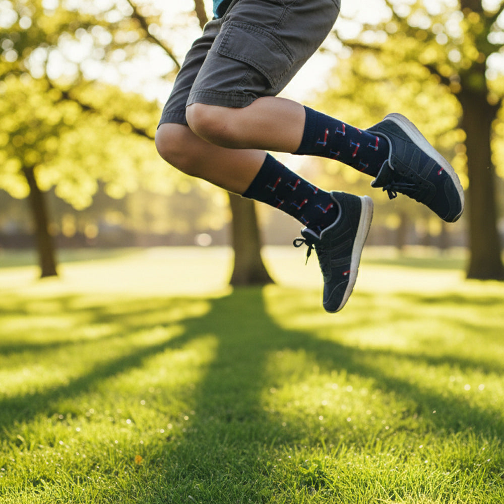 Boys' Scooty Print Crew Socks