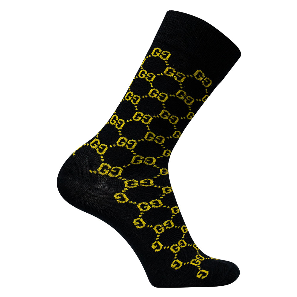 Pack of 2 - Men's Patterned Crew Socks