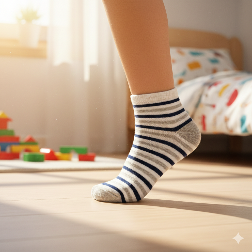 Boy Stripe Athletic Ankle Socks