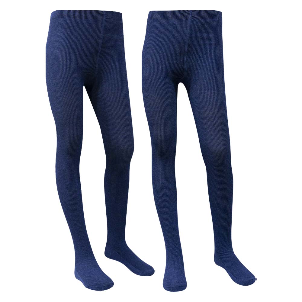 Solid Jeans Blue Girl's Leggings And Tights (OT)