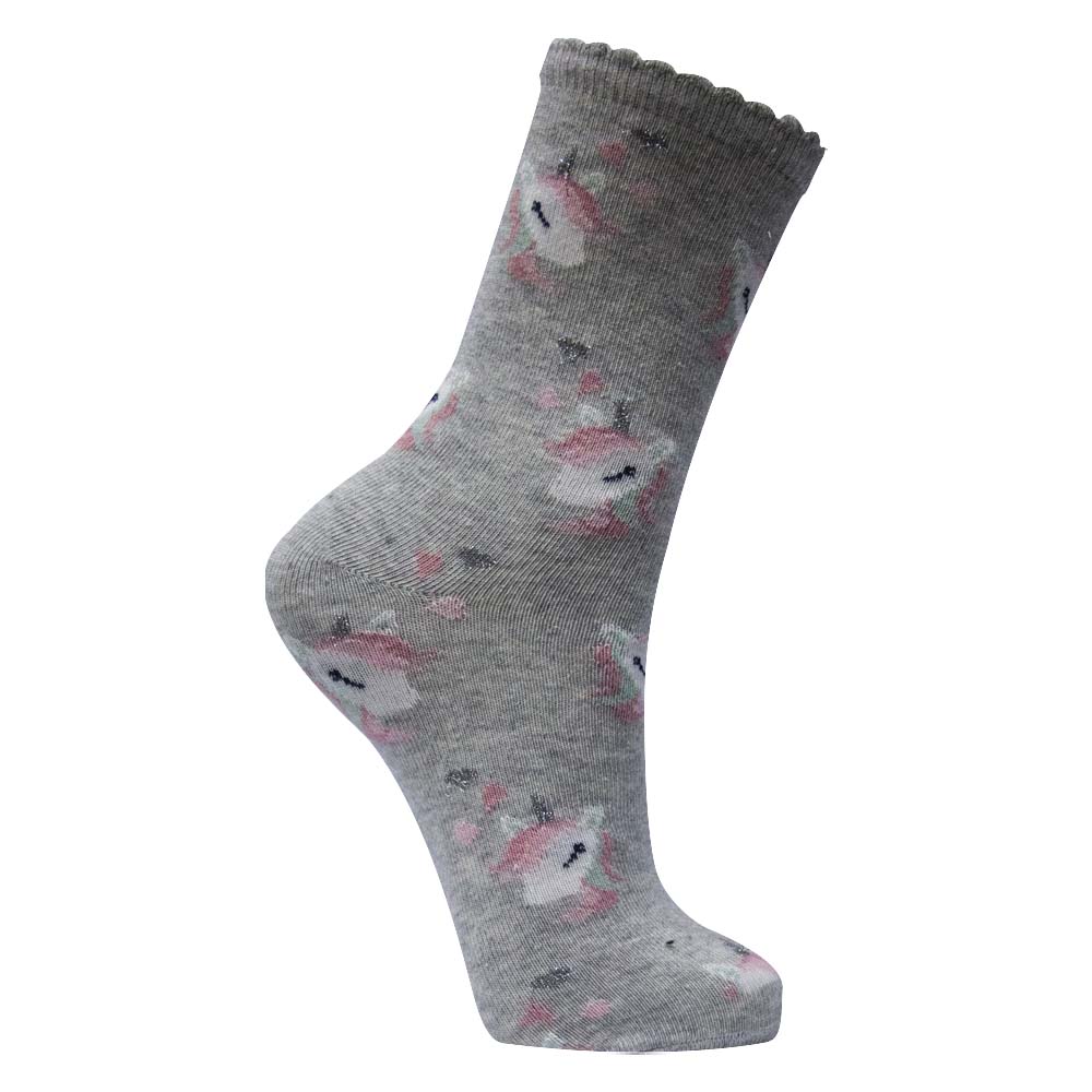 Girl's Sparkle Unicorn Ankle Socks