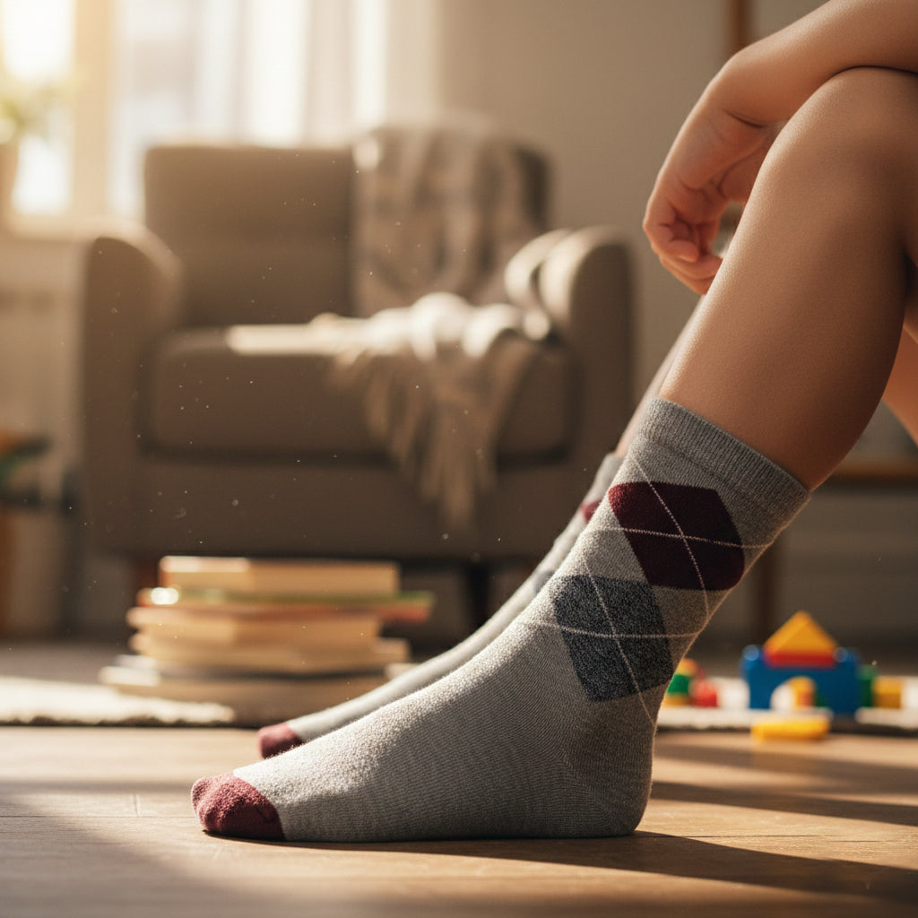 Boys' Classic Argyle Crew Socks
