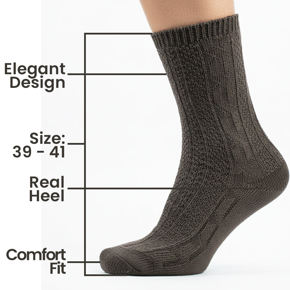 Women Cable Knit Crew Socks